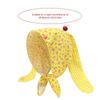 Cute Rabbit Ears Headscarf Hat Cherry Flossom Pattern Soft Cotton Hair Accessory For Women Adults Adjustable Headwear