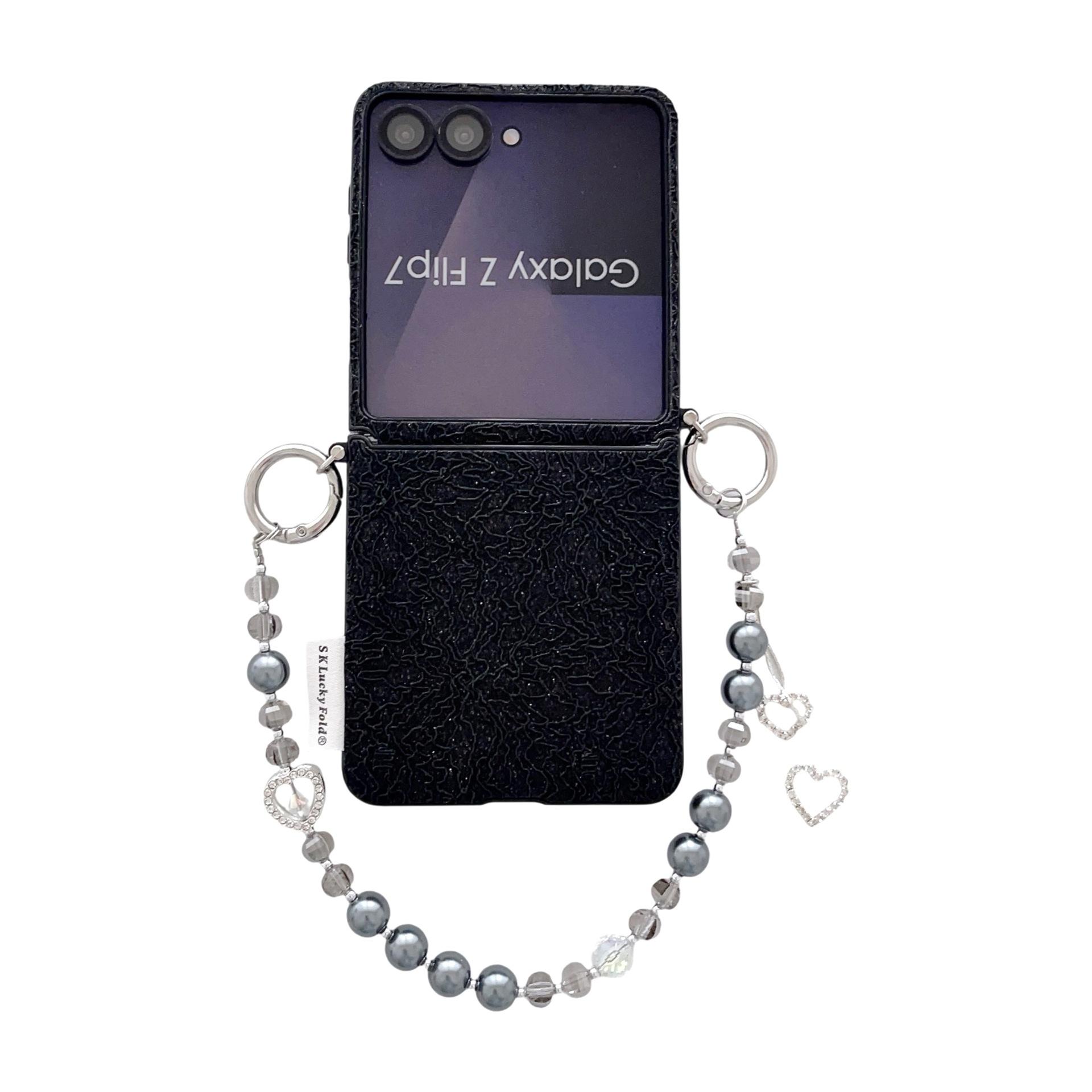 Phone Cases Samsung, Lace Flower Folding Phone Cases with Side Buckles Samsung zflip7