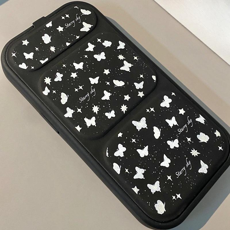 

Japanese and Korean Fairy Butterfly Suitable for Apple 16 PromaxiPhone14 Mobile Phone Case 13pro Folding Bracket iPhone 11