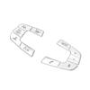 For BMW 5 Series G30 G38 18-21 Silver ABS Steering Wheel Button Cover Sticker
