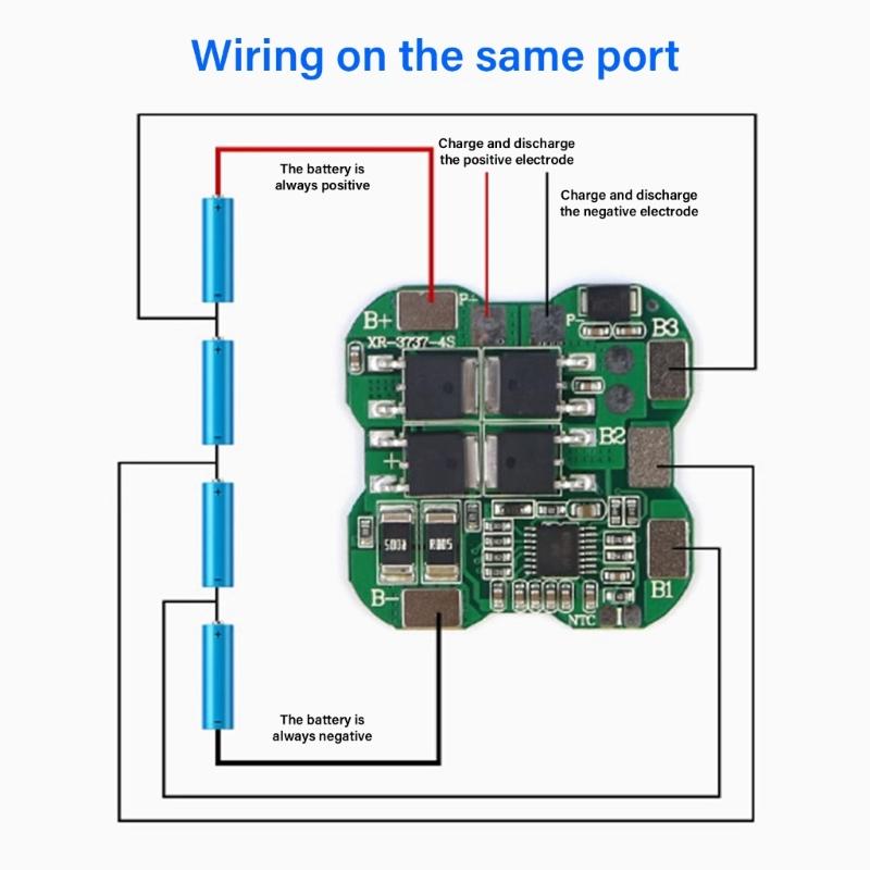 Protections Module 20A 14.8V Li Battery Protections Circuit Board Module Prevent Overloads Damage For Electric Tool