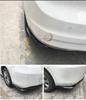 2pcs Universal Car Rear Bumper Lip Splitter Diffuser Spoiler Canard Glossy Black