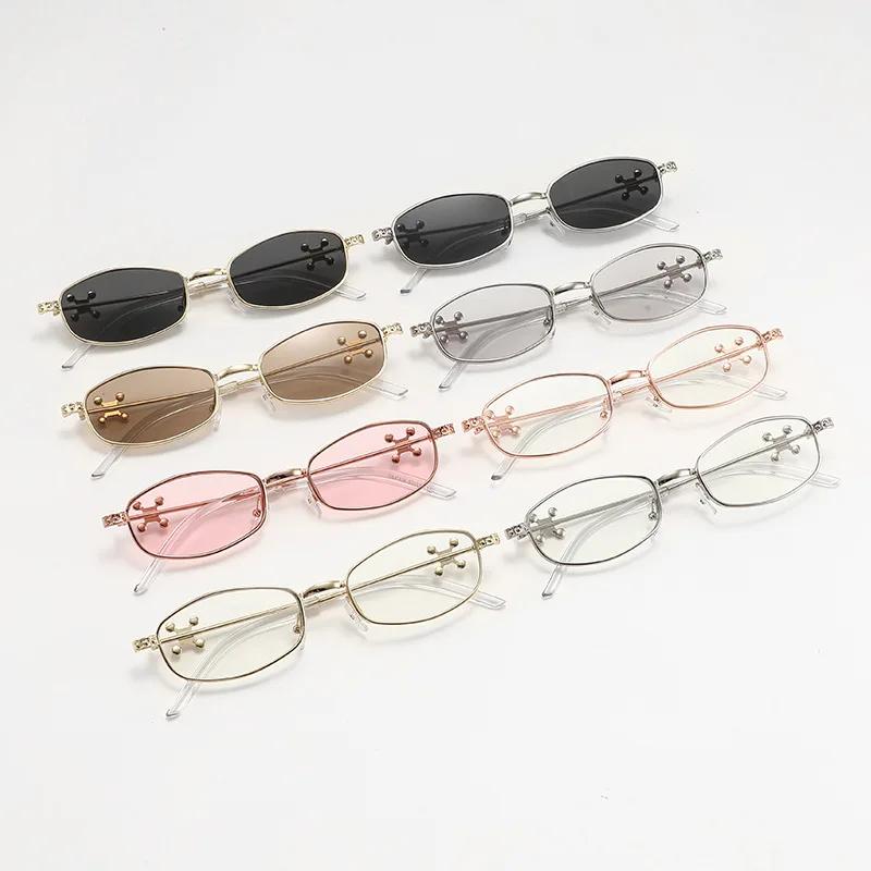 Elegant Personality Oval Optical Glasses Unisex Anti-blue Light Luxury Diamond Glasses-legs Advanced Sunglasses Protect Eyes