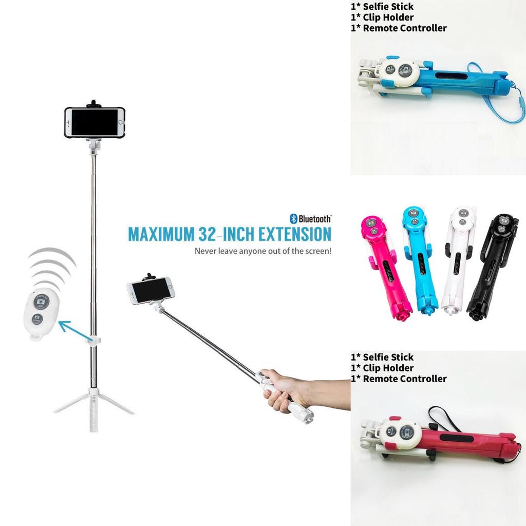 Universal Smartphone Tripod With Bluetooth Remote And Foldable Design For Travel Photography