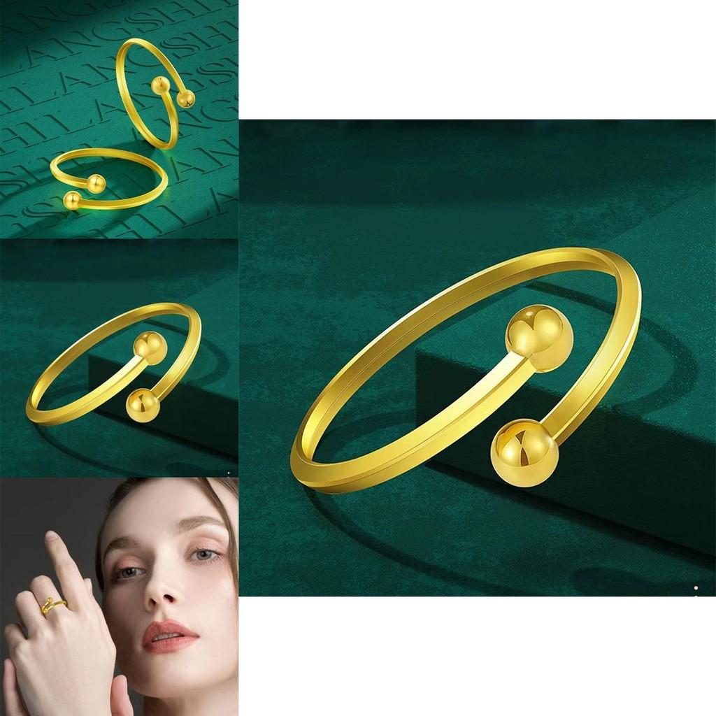 Stilvolles Geometrisches Design Verstellbarer Offener Kupfer Vergoldeter Ring Für Damen Schmuck