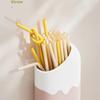 2in1 Magnetic Straw Holder Wall-mounted Refrigerator Side Straw Container  Cabinet