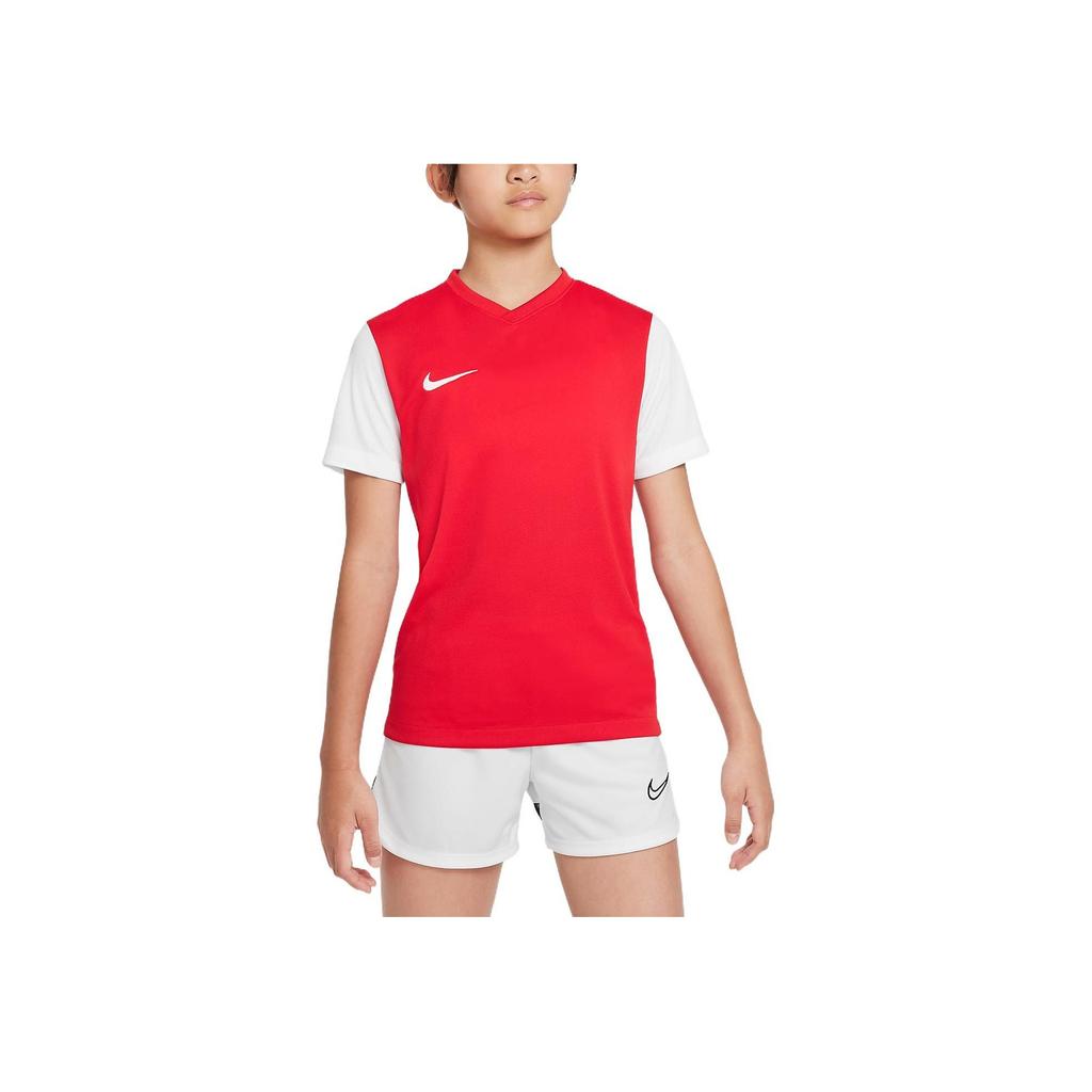 Nike Dri-Fit Color Block Logo Print T-Shirt Kids Tops DH8389-657