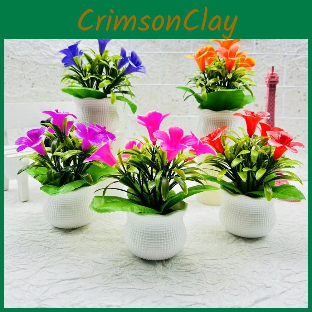 Green Lily Artificial Plant Potted Plant For Office Workspace And Room Living