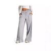 Womens High-Waist Drawstring Wide-Leg Casual Pants Slim Fit Solid Color Lightweight Stretch Trousers 2026 Winter