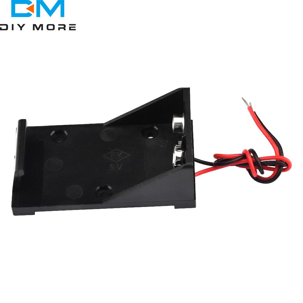DIY 9V Battery Holder 9V Clip Holder 9V Battery Case Box with Wire Leads