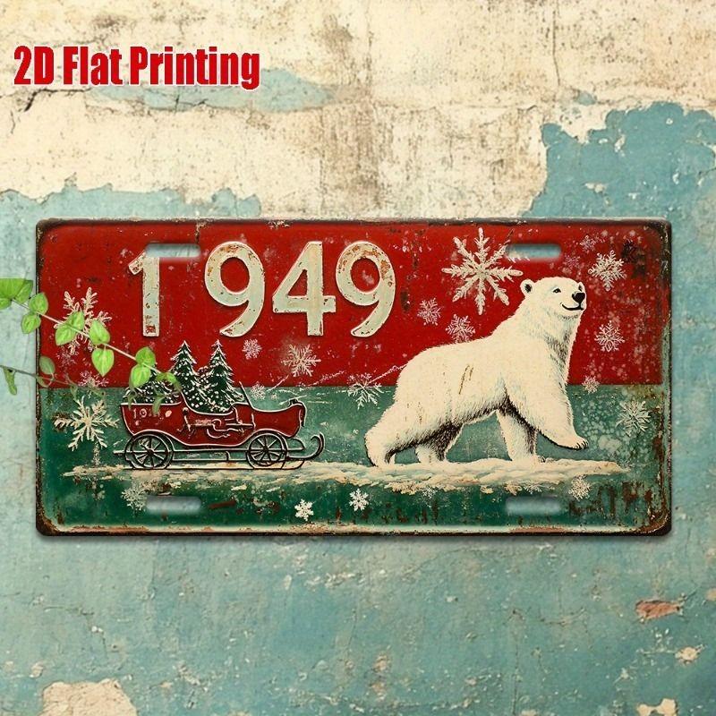 Souvenir Metal License Plate, Custom Auto Sign 15x30cm