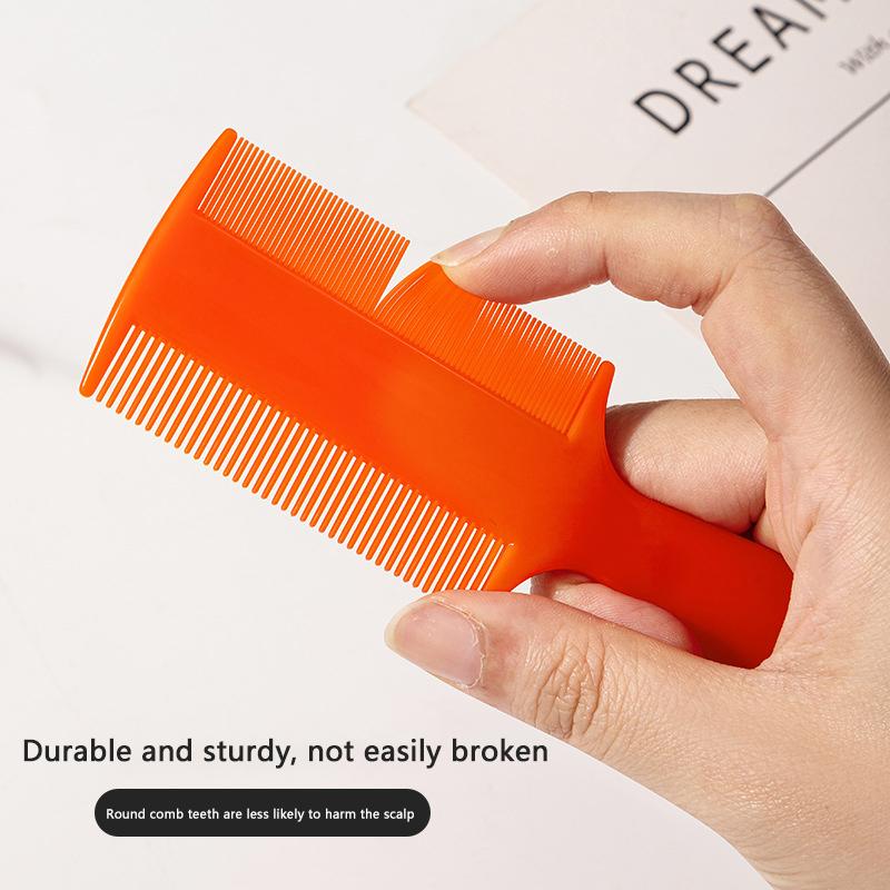 Doppelseitiger Läusekamm, feinzahniger Kamm zur Kopfhautmassage, professionelles Flohentfernungsgitter, ultradichte Kammzähne für Kinder und Haustiere