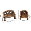 Mini DIY Craft Resin Furniture Figurines Park Seat Ornaments Lawn Chairs Set Bench Miniature