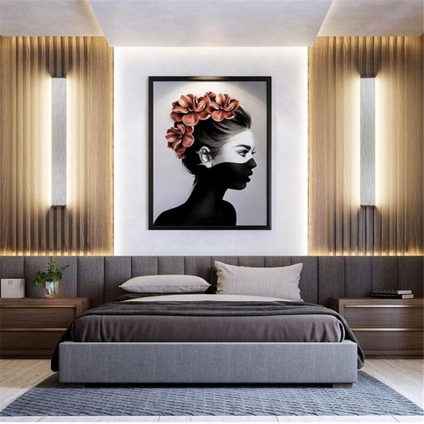 Wall Light Indoor LED 91 cm Warm White 3000 K Silver  Modern  Wall Light for Bedroom Living Room Hallway Stairs