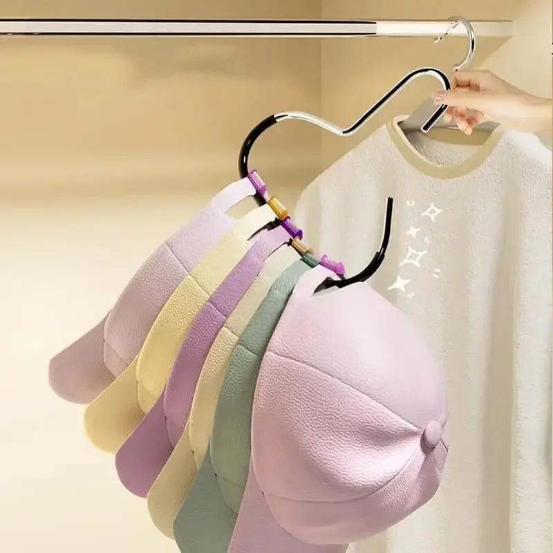 

2Pcs Multi-Hat Hanger Hooks, Space-Saving Closet Organizer for Caps United States