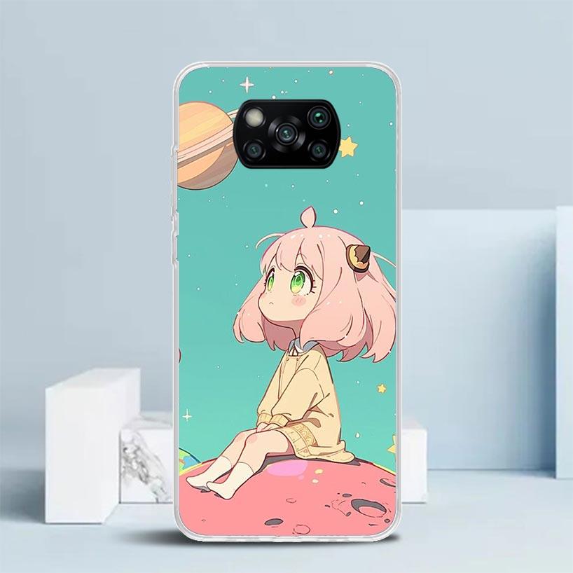 

S-Spy Family Anya Soft Cover for Xiaomi Poco F7 Ultra X7 X6 X5 Pro M7 Phone Case Redmi 15 15C 13 13C 12 12C 10 10C Print Shell P Xiaomi Poco F7 Ultra