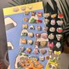 Waka Waka 3D Stereo Cute Animal Christmas Bubble Stickers - Waterproof Cartoon Journal Decals