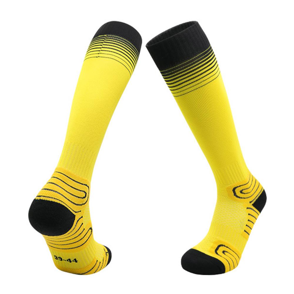 PORFIN 1 Paar M Größe 34 - 38 Professionelle Fußballsocken Atmungsaktiv Hoher Schaft Verdickt Trainingssocken