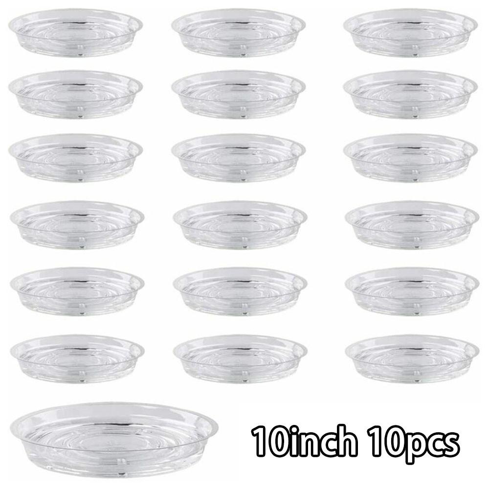 10pcs Flower Pot Mat Garden Plant Round Pot Base Clear Snack High Quality