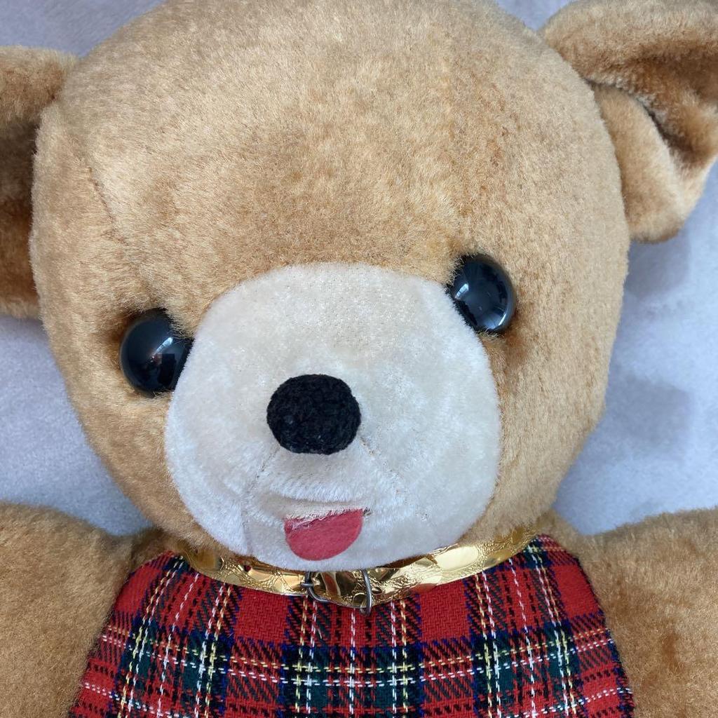 [USED] Showa Retro Bear Plush Toy Teddy Bear