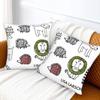 HTSW Cushion Set of Lisa Larson Nordic Decorative Cushion Sofa Back Car Chair and Interior Decor Covers, 45x45cm, 2, Design, Style, Pillowcases,