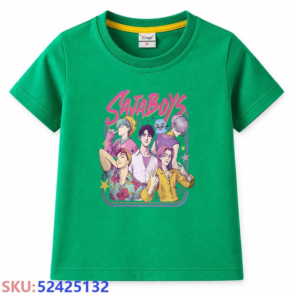 KPop Demon Hunters Children's Cartoon Print T-shirt