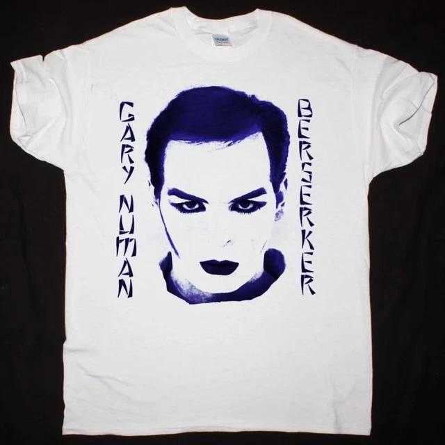 Rare Gary Numan T-shirt Tee White unisex Shirt E486 4XL