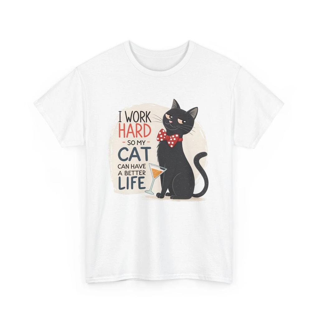 Cool Cat T-Shirt for Men & Women – Stylish Funny Graphic Cat Print