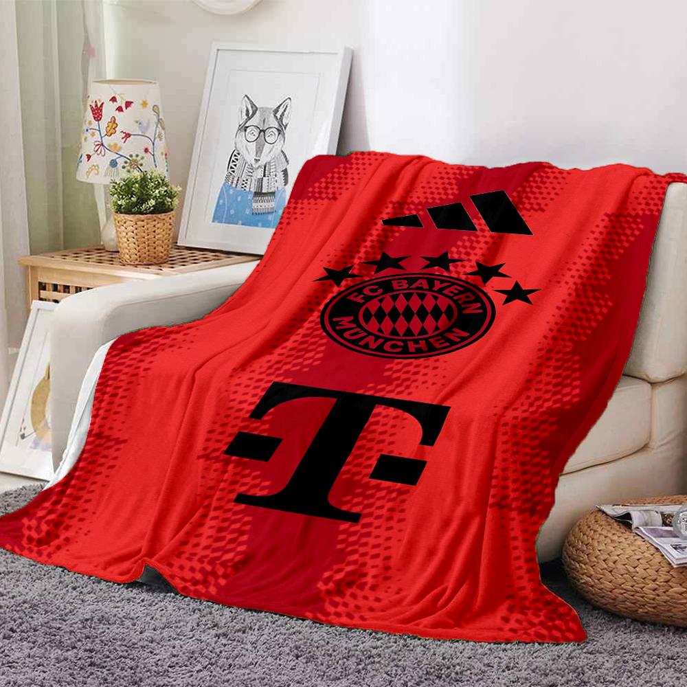 Coperte con Stemma del Bayern Monaco in Flanella Stampata Traspiranti Calde Plaid per Casa Ufficio Copriletto 0708a123