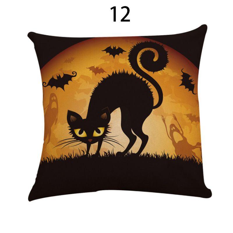Premium Quality Fall Decor Pillow Case With Elegant Halloween Patterns