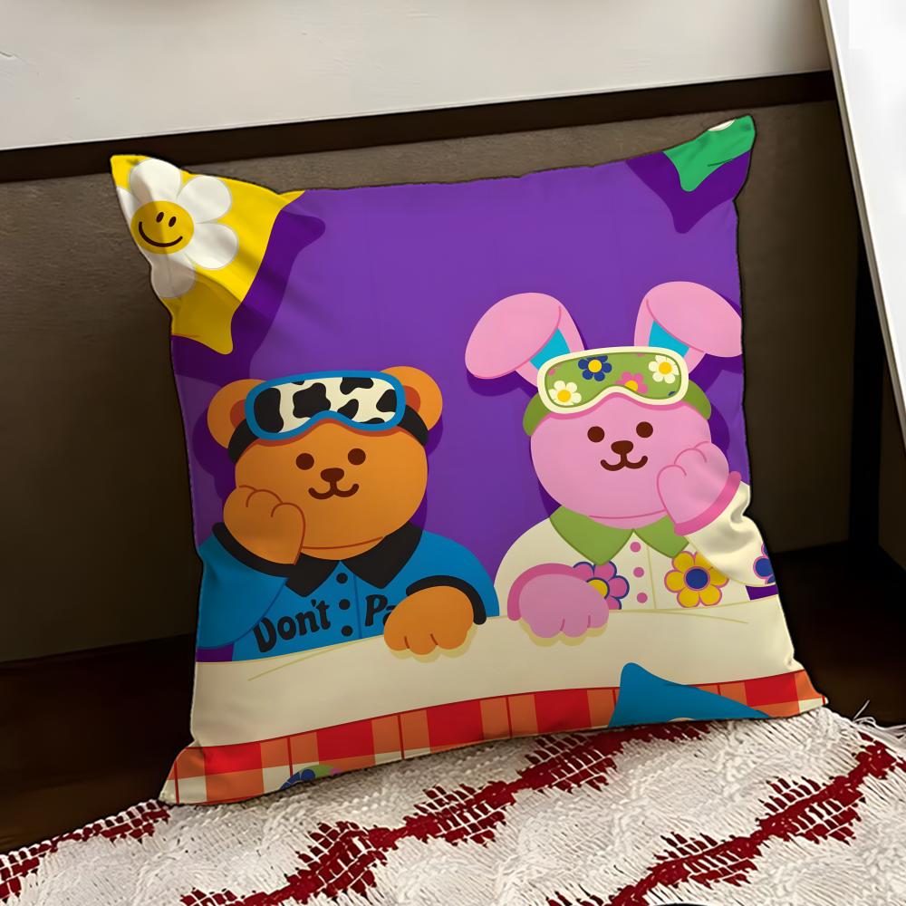 Brand WwiggleS WwiggleS Cushion Cover Reversible Soft Durable Pillow Cover Home  Car MultiScene Use for Daily Comfort