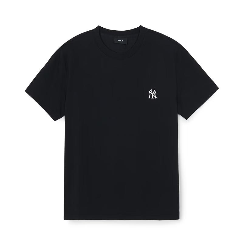 MLB Unisex Solid Color Round Neck Short Sleeve T-Shirt