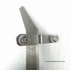304 Stainless Steel Glass Clamp with Black Countersunk Gasket and White Sleeve for Stair and Balcony Guardrails