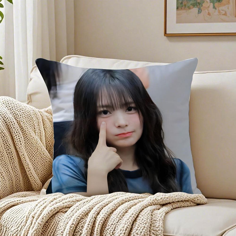 Idol Kpop QWER SSiyeon Cushion Cover Pillowcase Antidustmite living Room Sofa Decor Cushion Room