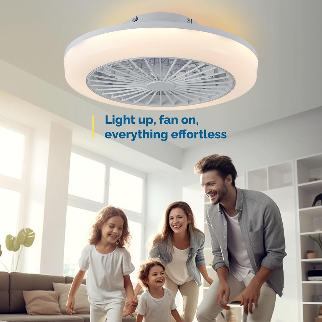 Smart Ceiling Fan Fans With Lights Remote Control Bedroom Decor Ventilator Lamp Sealing Fan Lighting Silent Ceiling Electric Fan