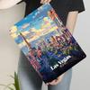 Las Vegas Skyline Metal Wall Art USA Cityscape Decor Vintage Travel Poster for Home Office