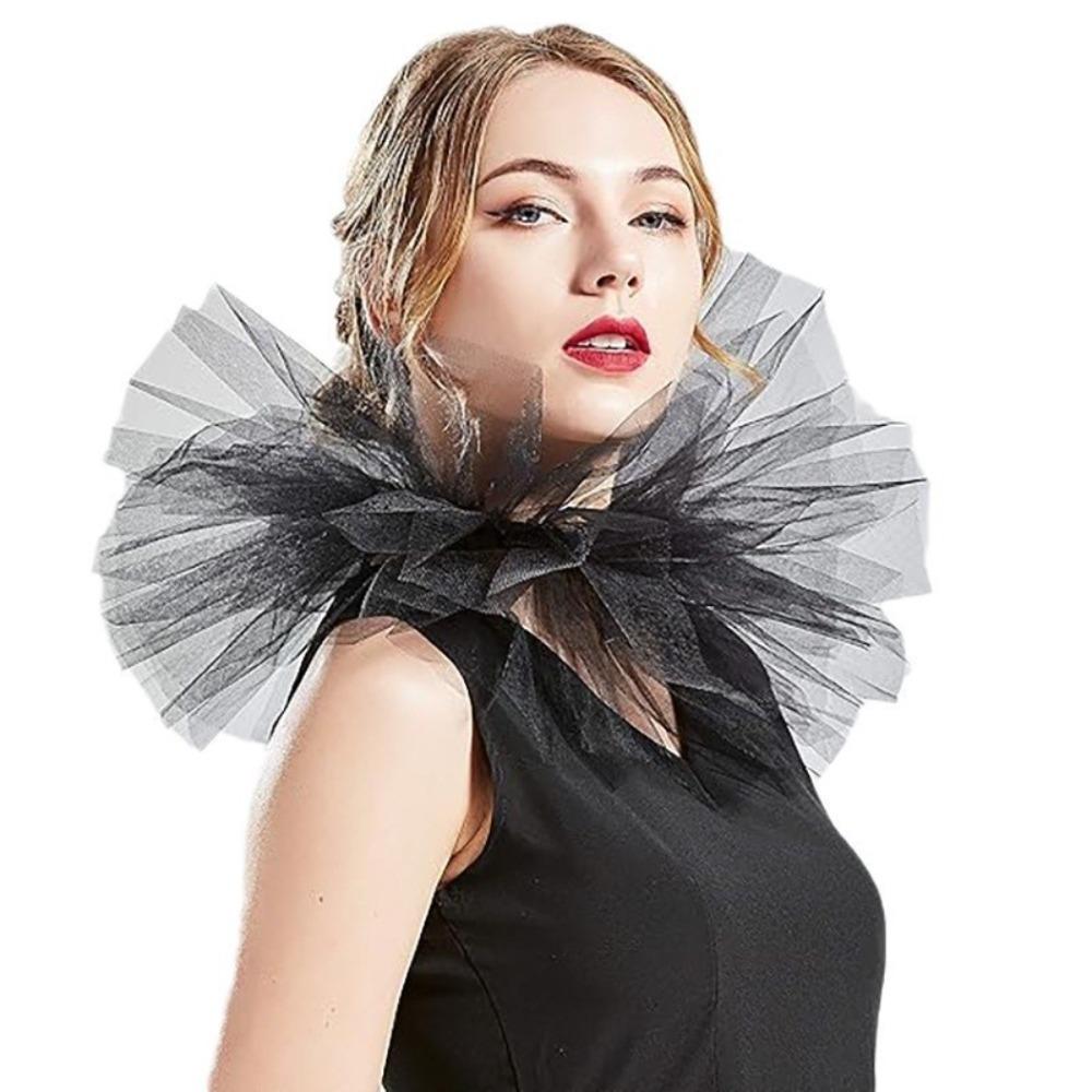 Detachable Neck Ruffled Collar Vintage Retro Ruff Collar Renaissance False Collar Collar Accessory