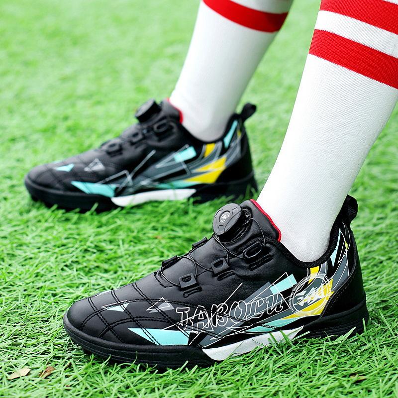 Student Rotary Buckle Football Shoes Boys and Girls Outdoor Kick Game Training Sneakers