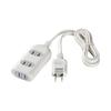 BUFFALO 2 Pin Power Tap 3 Mouth Type with Shutter 5m White BSTAPSH2350WH
