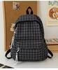 Schoolbag plaid backpack new high value small fresh schoolbag girls ins Korean version of junior high school students sweet backpack