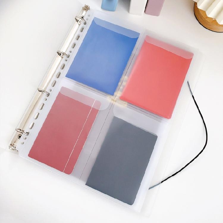 4 Rings Binder Letter Size Binder Folder Expanding Document Organizers Clear PVC Binder Pocket with Pre-Punched Holes