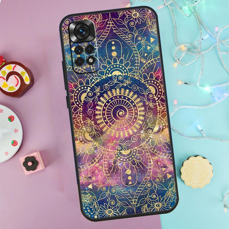 Mandala Mandala Case For Xiaomi Redmi Note 9 10 11 12 13 14 Pro 9S 10S 11S 12S Redmi 14C 10C 12C 13C Cover