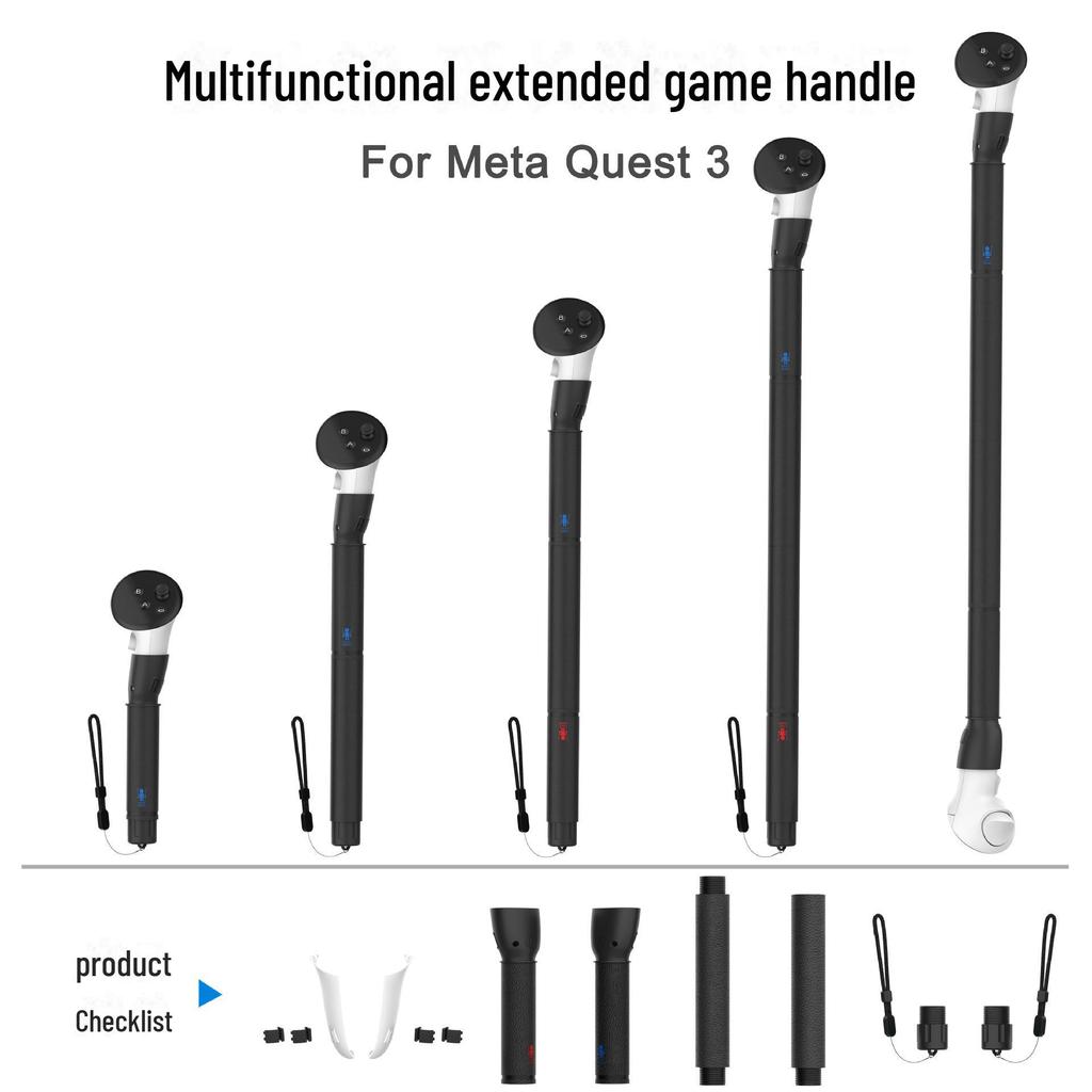 Meta Quest 3 Extended Handle Lightsaber & Golf Controller (4-Pack)