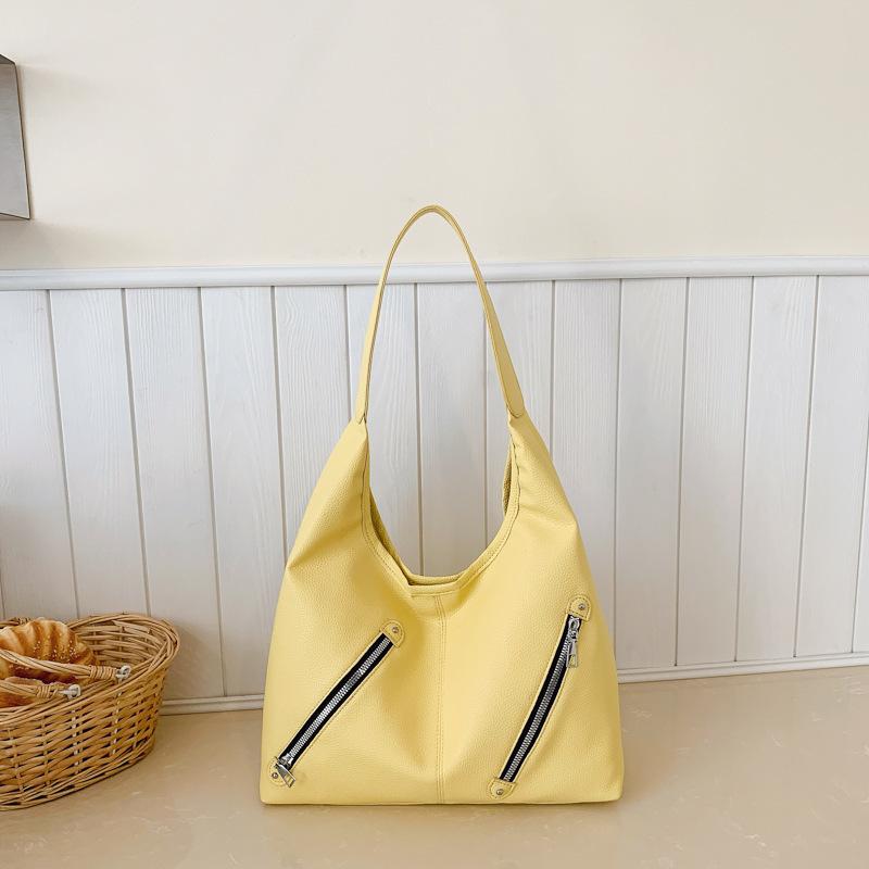 Bag Korean Lazy Wind Underarm Bag 2025 New Large Capacity Tote Bag Wide Shoulder Strap Single Shoulder Casual Backpack