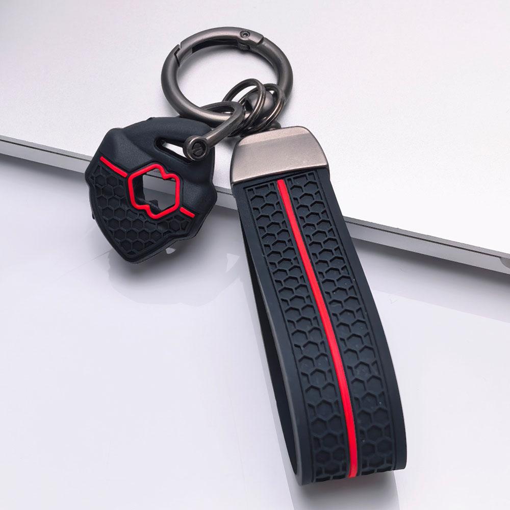 Key Case Cover for Suzuki Cruiser GSX-R600 GSX-R750 GSX-R1000 Hayabusa GSX250R Katana DL250 with Keychain Protective Accessory Key Fob Protection