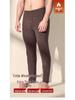 Men's Extra Thick Fleece-Lined Mulberry Silk Wool Long Johns for Autumn and Winter - Warm, Seamless Base Layer Pants