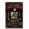 ZONA BARBECUE DEL PAPÀ Targa Retro Segni di Latta in Metallo Pub Cucina Casa Griglia Decorazione da Parete Vintage 20X30CM