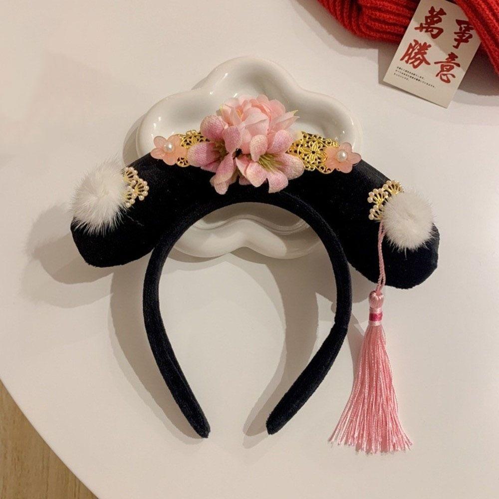 Schleife Hanfu Stirnband Blume Antiker Stil Haarreif Retro Chinesischer Stil Kopfschmuck Kopfschmuck