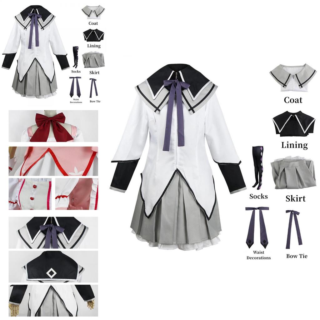 Puella Magi Madoka Magica Halloween Costume Uniform Dress For Women