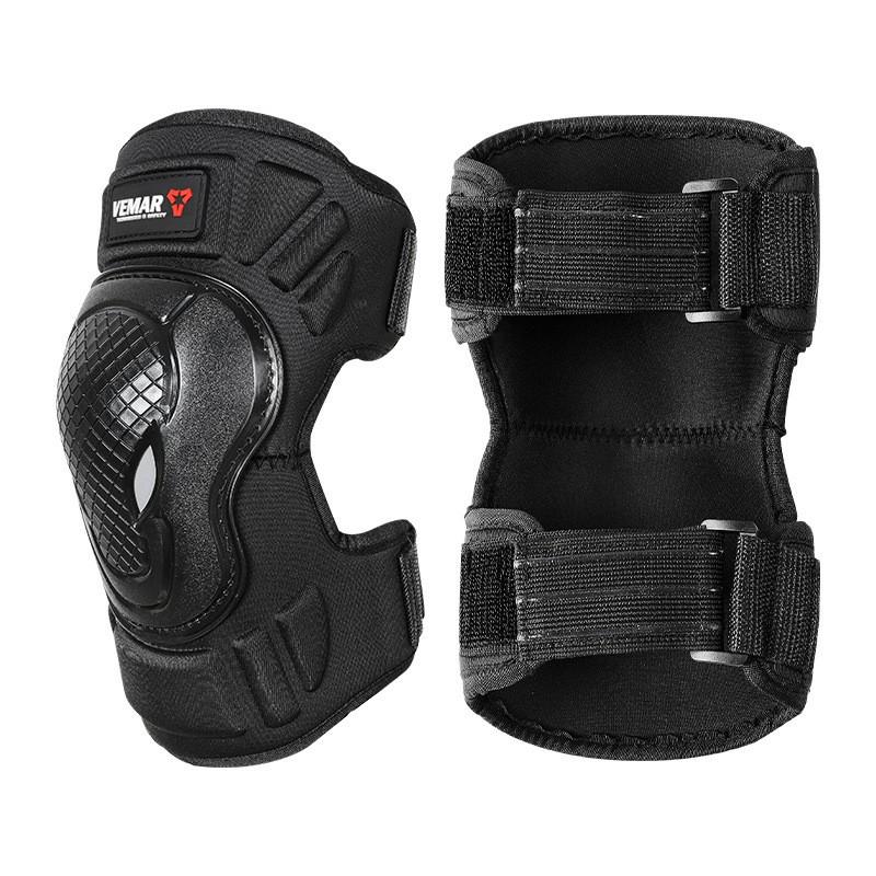 Motorcycle Knee Elbow Pads Set 4pcs Cycling Protective Gear Safety Armor Riders Adults Black M L